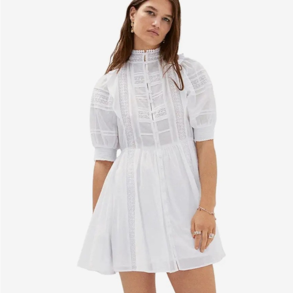 Mango white dress